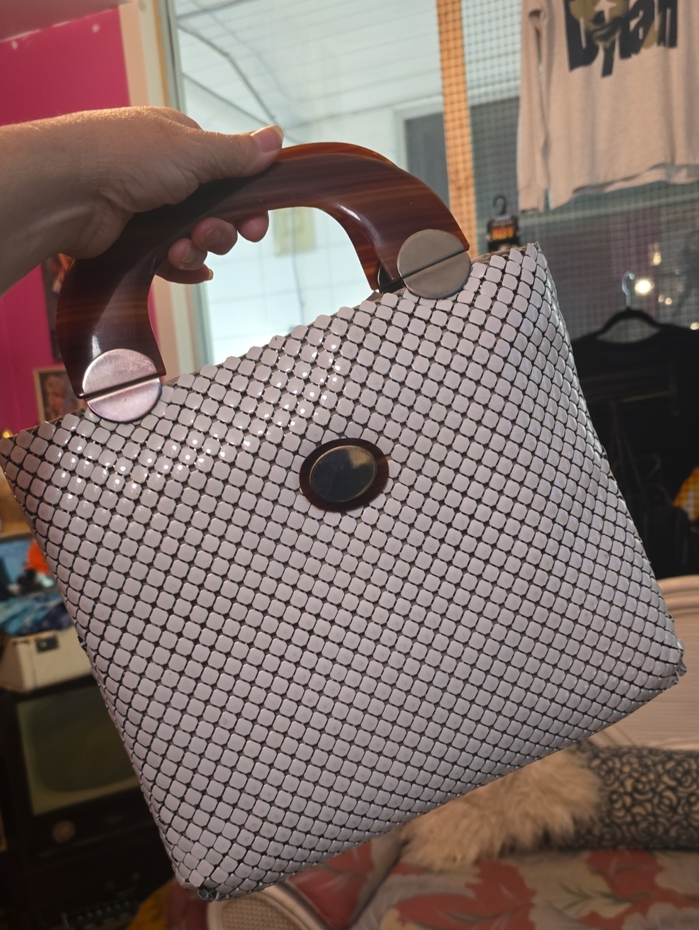 Vintage Whiting & Davis metal mesh handbag